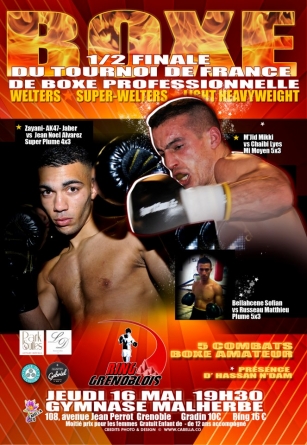Gala de boxe le 16 mai à Malherbe (Grenoble)